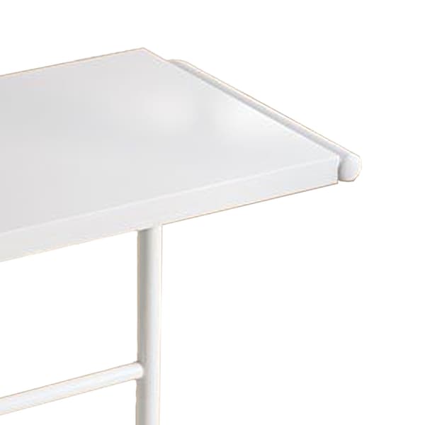 Extendable Microwave Shelf Height Adjustable Steel Kitchen Counter Organizer Home Storage White