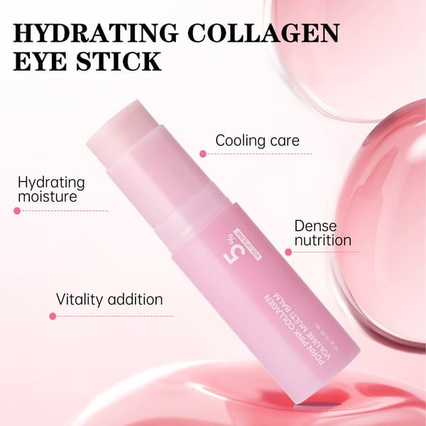 Pink Collagen Volume Multi Balm - Improves Fine Lines and Firms Moisturizing Stick