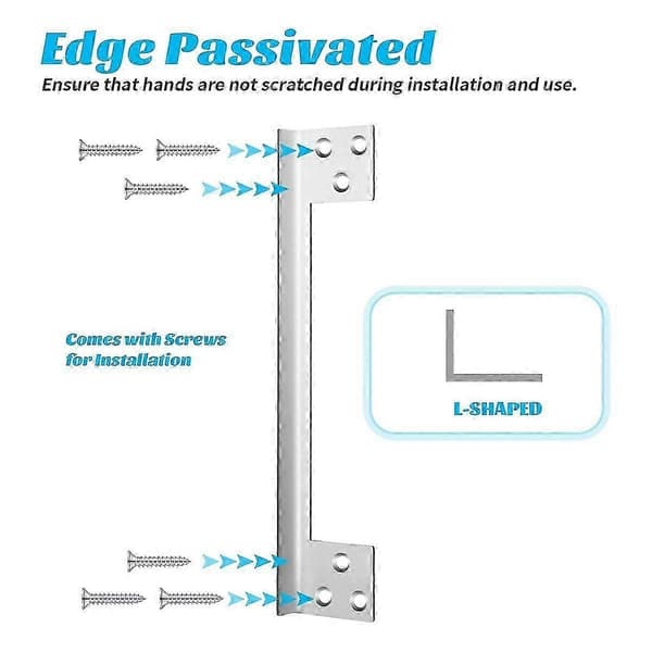 2 Pcs Door Lock Guard Plate Outward Opening Angle Lock Protector Door Lock Guard Lock Shield L-shaped
