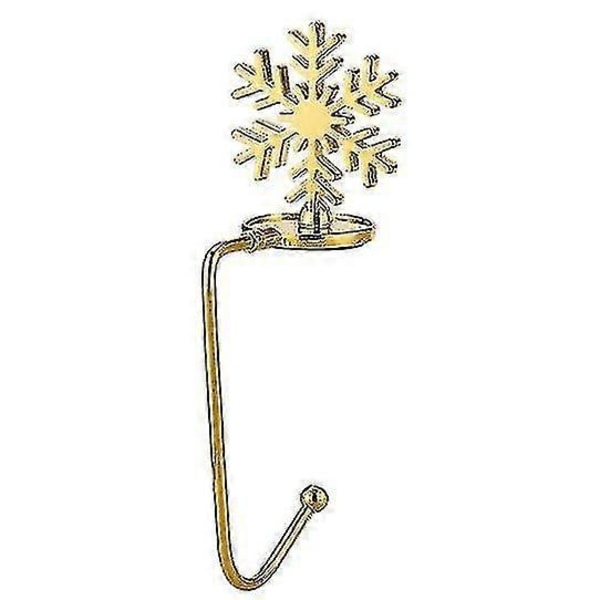 Julesokkestativ til Kaminhylde, Sokkekrog til Juledekoration Sæt med 4 - Guld