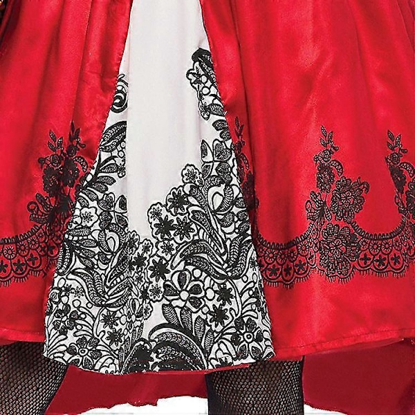 Halloween jul juldekorationer högkvalitativ version s-3xl plus storlek kappa rödluvan kläder M