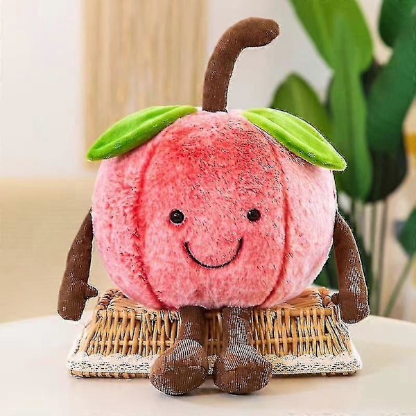35cm Söta Mjuka Plyschkuddar Frukt Vattenmelon Körsbär Kudde Plysch Leksak Tecknad Kudde Barn Dockor Heminredning Födelsedagspresent Vattenmelon