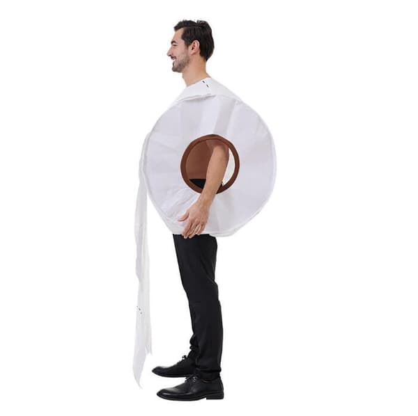 Kæmpe toiletpapirkostume til voksne Halloween 69.5*78CM