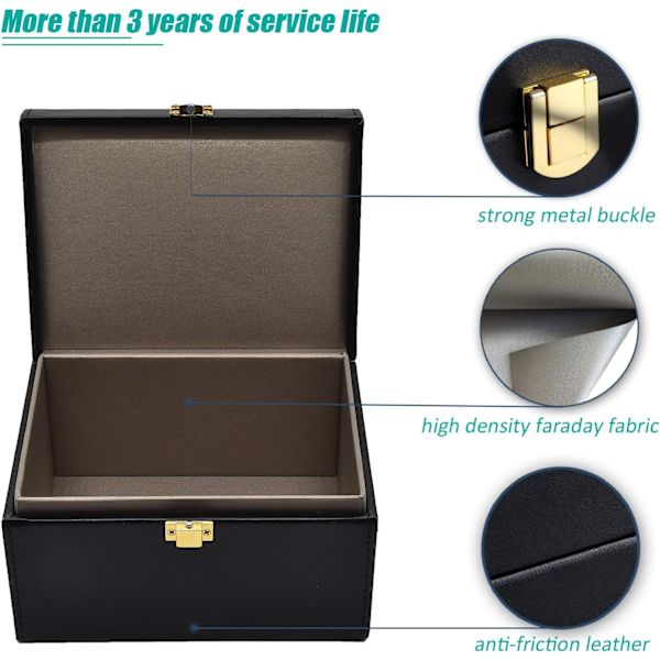 Signal Blocking Box for Car Key, Keyless Car Key Security Box, Large Signal Blocking Box