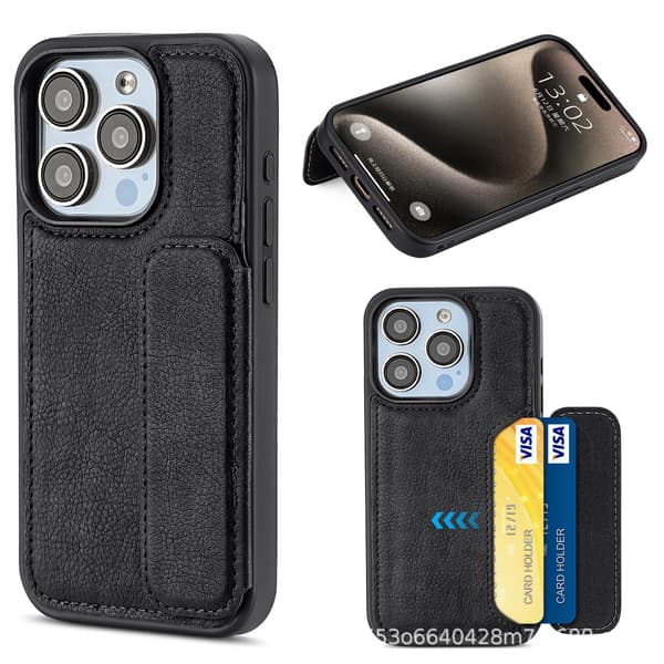 iPhone 14 Pro Kortholder Telefonveske, Full Beskyttelse