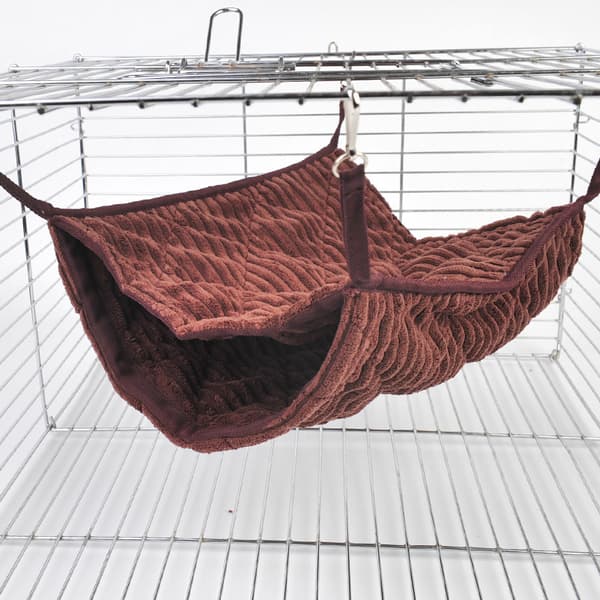 Small Animal Hammock, Ferret Hammock, Cage Hammock (Coffee)