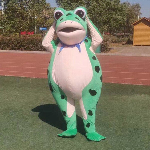 130-185cm voksen oppblåsbar froskekostyme - fest utkledning halloween anime cosplay, hot XXL