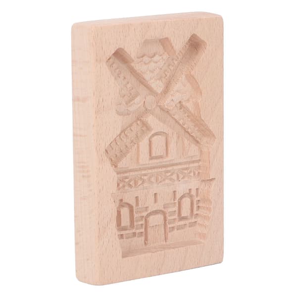 Reusable Washable Wooden Cookie Mold Weather Warning Kitchen Baking Stamp