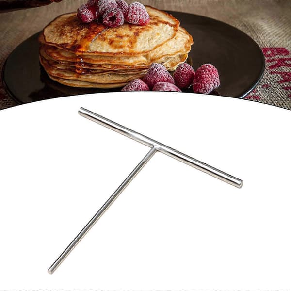 T-shaped Crepe Spreader - Pancake Batter Tool for Home Kitchen, Breakfast, and Crepe Baking Small