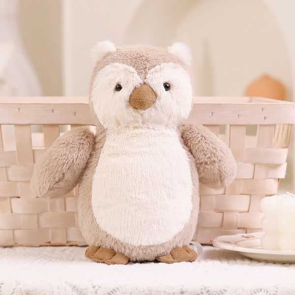 Gosedjur, Jelly Cat plyschleksaker, födelsedagspresenter, bästa presenter till vänner, barn, vuxna, hem, bildekoration Owl 30cm【0.35kg】