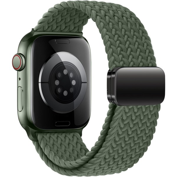 Sport Solo Loop kompatibel med Apple Watch Band 38 mm 40 mm 41 mm för kvinnor män, justerbar magnetisk SE 9 8 7 6 5 4 3 Ultra 2