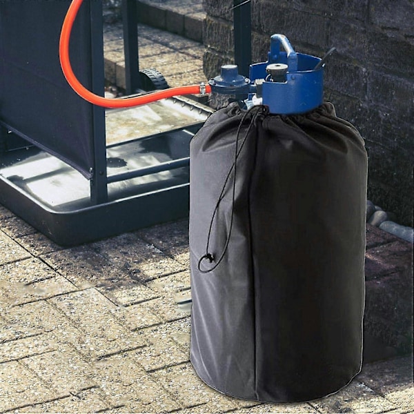 SZTXJ Propan Tank Cover 31x59cm, Beskyttelsesdæksel til 20 Lb Gasflaske, Vindtæt Vandtæt Anti-UV Gasflaskebeskyttelse Til Udendørs Have