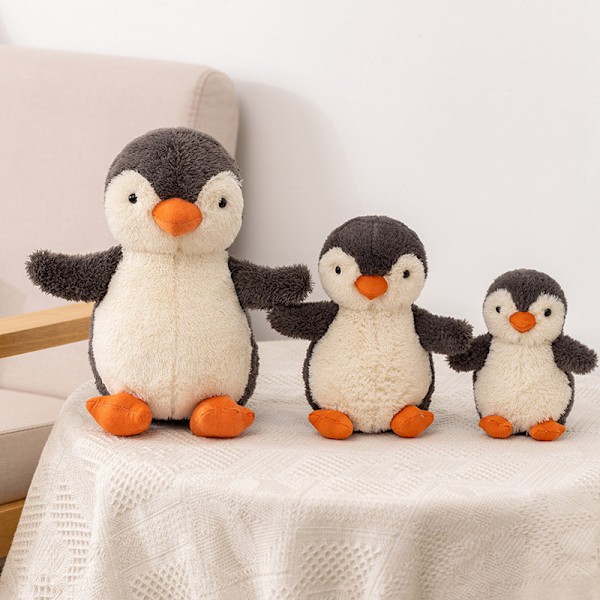 Gosedjur, Jelly Cat plyschleksaker, födelsedagspresenter, bästa presenter till vänner, barn, vuxna, hem, bildekoration Penguin 22cm【0.2kg】