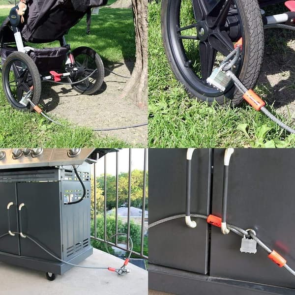 Chain Lock, Bicycle Cable Lock, Security Cables, Vinyl Braided Steel Wire