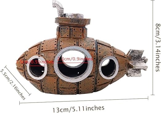 1 Resin Underwater Aquarium Decorations Lizard Betta Shrimp