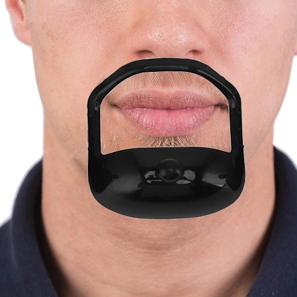 Rakmall för män, 5 st Skäggrakmall 5 Storlekar Exakt Trimning Skäggformning Stylingguide Formare Perfekt för Hårfäste Linje Upp, Kantning Black
