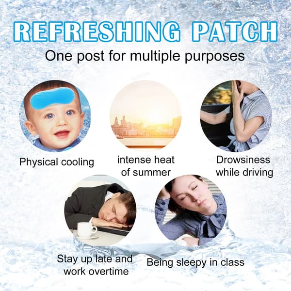 Refreshing and Cooling Patches, Hydrogel Physical Cooling Compresses