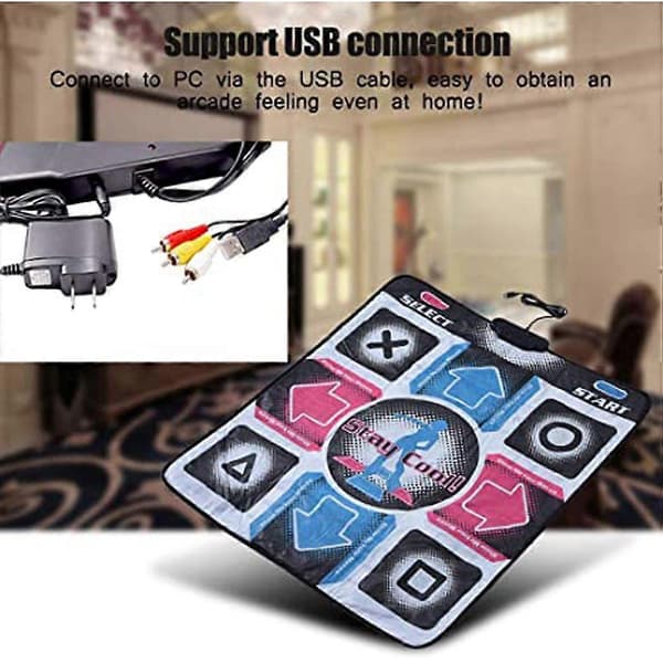 Dansematte for barn, sklisikker dansematte, USB-dansematte