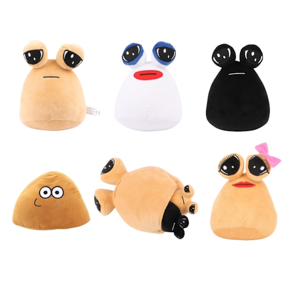 22cm/8.6in Alien Pou -pehmolelu, söpö eläin Pou Dol Kawaii eläinpehmolelu nukke pehmolelu tytölle pojalle syntymäpäivälahja D 25cm