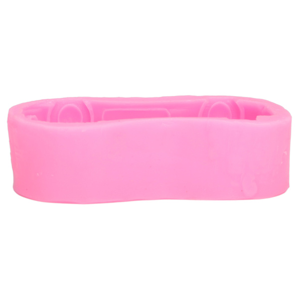 Rosa silikoneform til DIY bilkage, mousse, chokolade, is