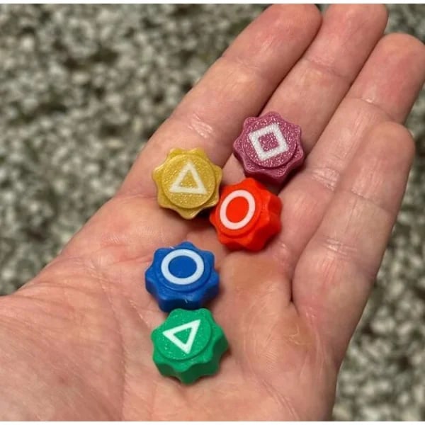 Koreansk tradisjonelt spill, Gonggi steinkastingsspill, Steingripingsspill 5 dice + triangular base