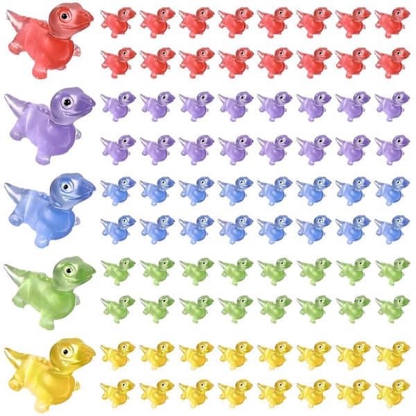 100 Pcs Mini Resin Lizard Figurines Luminous Resin Figurines Cute Resin Lizard Decorations Small Resin Animals