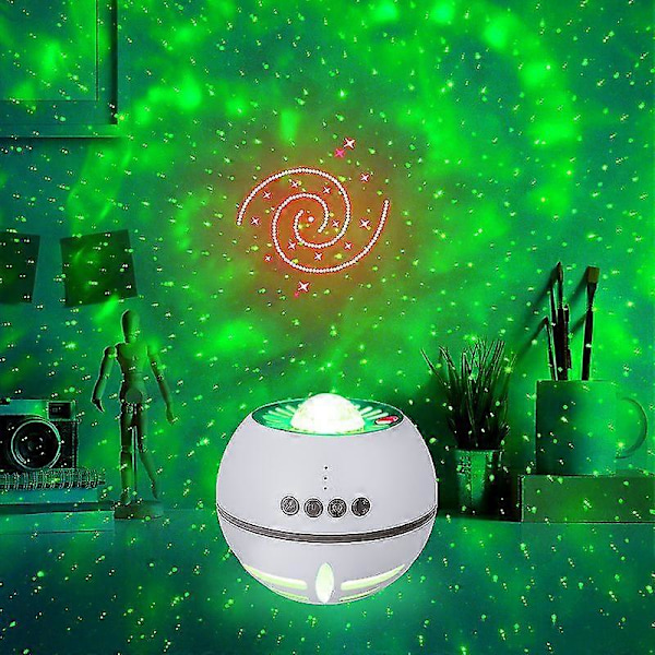 Nebula Stjerneprojektionslampe USB-opladning Stjerne Drømmeprojektionslampe Børns Sengelampe Atmosfære Natlys