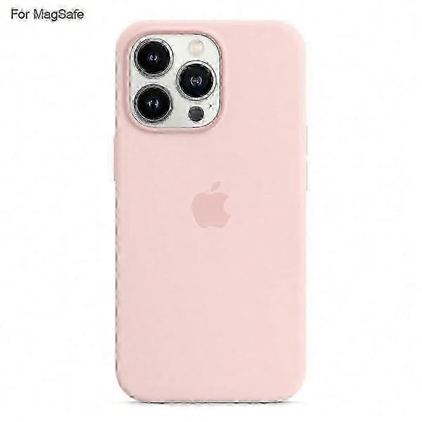 iPhone 14 Pro Case with MagSafe - Liquid Silicone Protective Cover, Shockproof Back, Slim Fit, Soft Touch YT10 Pink Multicolor