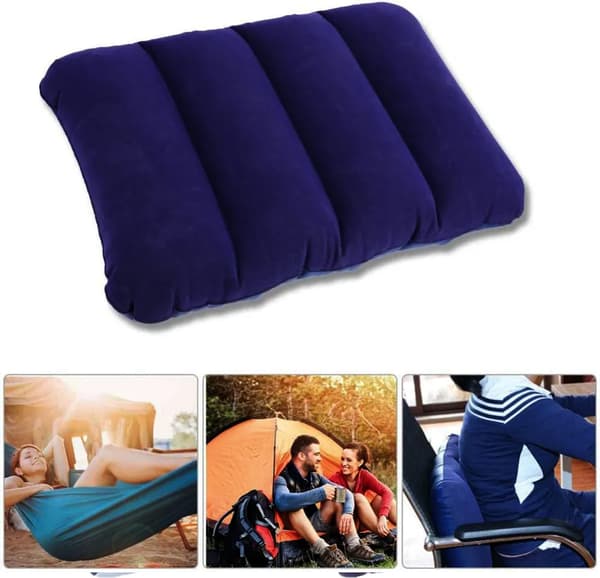 Inflatable Pillow - Travel Pillow - Beach Pillow - Camping Pillow blå