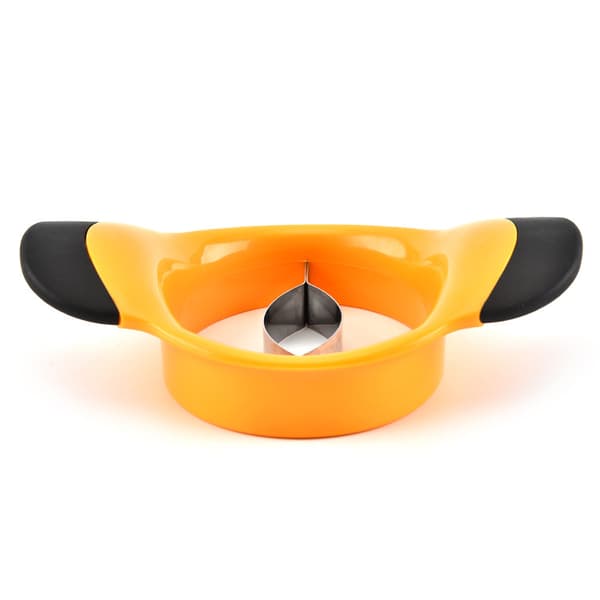 Mangokutter - 1 rustfri fruktkutter - Oransje og svart