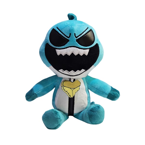 Mardrömssöta Plyschleksaker Barnpresenter Pojkrumsdekoration Mjukt Fylld blue mouth shark 25cm