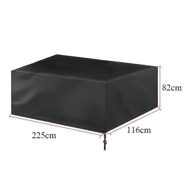 (7ft: 225*116*82cm) 7ft Kestävä Vedenpitävä Biljardi Snooker Biljardipöydän Suojapeite Pölysuoja