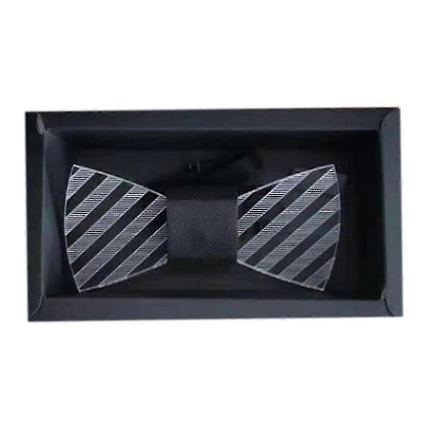 Farverigt LED Lysende Akryl Butterfly Sløjfe Farver Blinkende Lysende Halloween Slips Twill