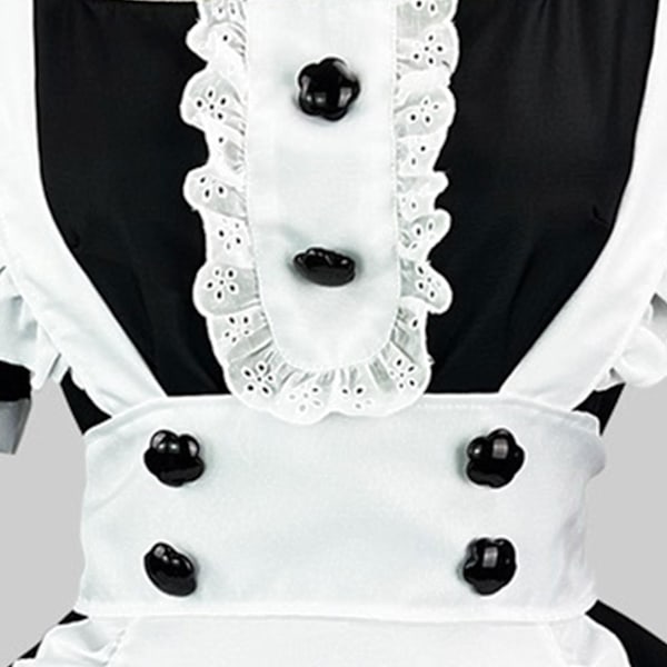 Tårta-hame Piika-asu Cosplay-esitysasuste Ranskalainen piika Lolita Esiliina Tyttöjen roolileikki XXL