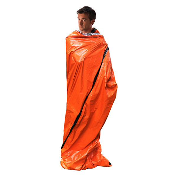 4-pack Utomhus Nödsituation Termisk Vattentät Sovsäck Camping Överlevnad Bivvy Sack Orange