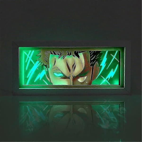 One Piece Anime 3D Papercut Light Box Manga Shadow Box LED Desk Night Lights