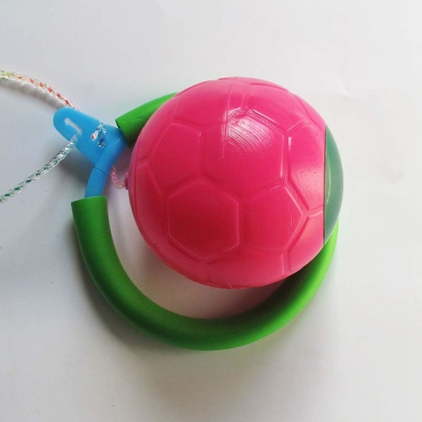 Ankel hoppa boll, hoppa boll leksak boll fot gyroskop med disk utomhus sport fitness leksaker för vuxna barn barn, slumpmässig färg