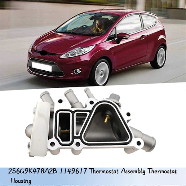 Termostathus til motor med sensor 1149617 2S6G-9K478-A2B til Fiesta Courier 1.6L 2003 2005-2012 2S6G9K478A2B