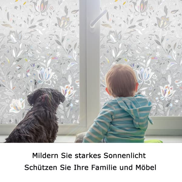 Window film privacy, self-adhesive, decorative