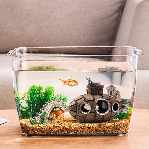 1 Resin Underwater Aquarium Decorations Lizard Betta Shrimp