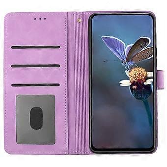 Case for Samsung Galaxy S25 Ultra, Floral Pattern Leather Wallet Case with Wrist Strap (Style B)