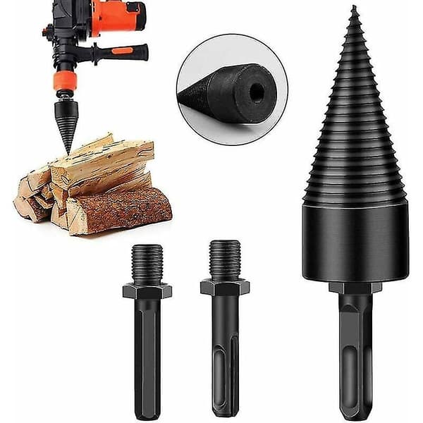 Autumn Campaign, Log Splitter Drill Bit, Log Splitter Cone, Wood Splitting Drill Bit, Log Splitter, Wood Splitting Drill Bit for Log Splitting with 3