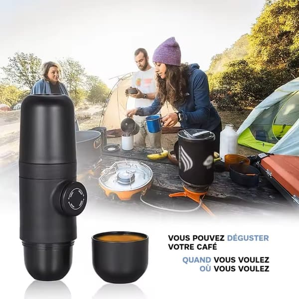 Generic Mini Portable Coffee Machine - Manual Espresso Maker - Easy to Use & Clean - 1 Cup in 30 sec