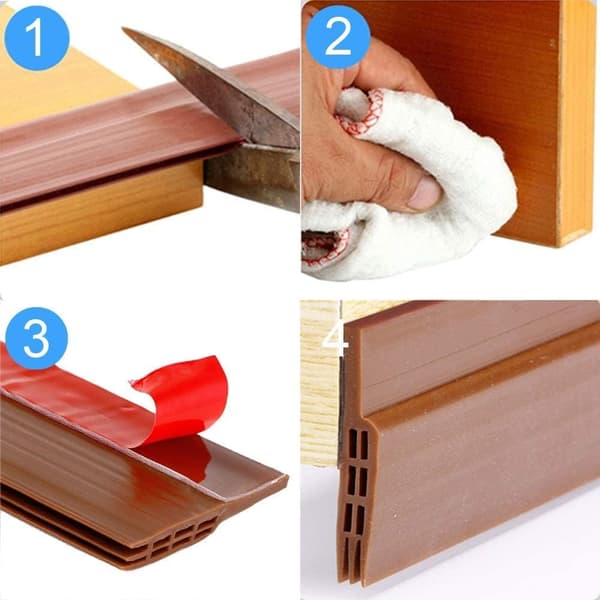 Windproof and waterproof door bottom - new insulating door bottom (quick installation)