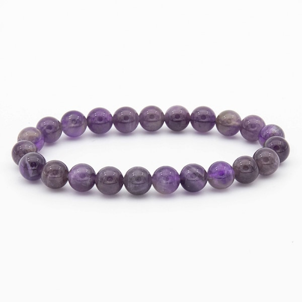 Chakraarmband Tillverkat av 8mm Havssediment Jaspis Naturstenar (Grön) Grön Färg Chakraarmband Damarmband Herrarmband Amethyst