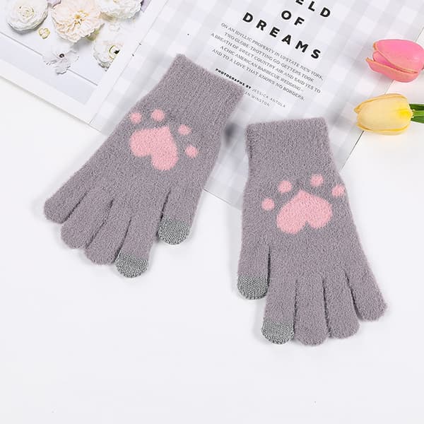 Hand Warmer Keep Warm Cover Warm Gloves Women Accessory Gray