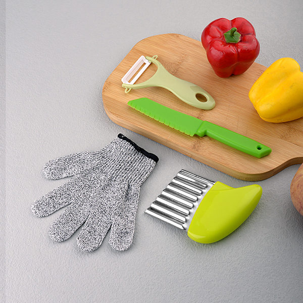 Barnbakningsköksknivar Köksset Köksredskap för barn Flerfärgade 6pcs set