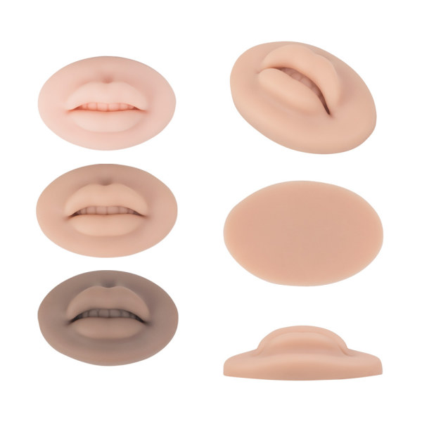 Permanent Makeup Lip Mold, European Lip Module, Beginner's Guide, Silicone Practice Skin, 5D Stereoscopic Simulation, Practice Full Lips