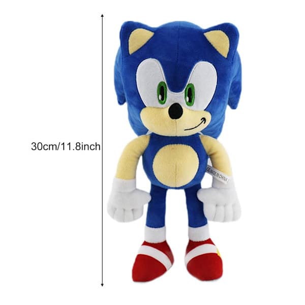 Sonic Plysjlegetøjssæt Shadow, Bløde Tøjdyr til Børnefans Én Størrelse