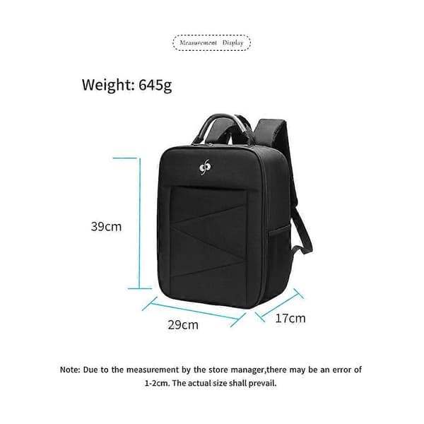 For DJI Avata 2 Backpack UAV Storage Bag for DJI Avata 2 Remote Control Storage Case Svart